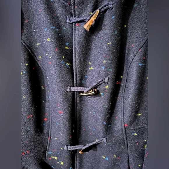 Modcloth Speckled Swing Coat with Toggles, size 1x - Picture 2 of 7